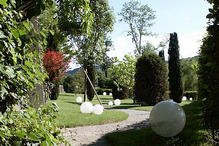 Arboretum als Teil des Parks im Westen des Schlosses.